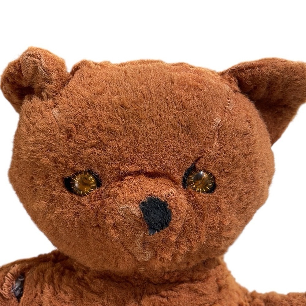 Vintage Knickerbocker Animals Of Distinction Teddy Bear Eyes Locked In Brown